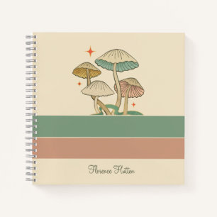 Cute Vintage Wild Mushroom Kids Notebook