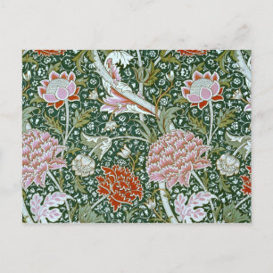 Cute Vintage William Morris Pattern Postcard