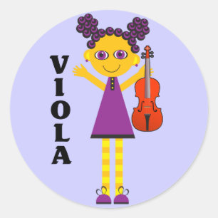 Cute Viola Girl Sticker
