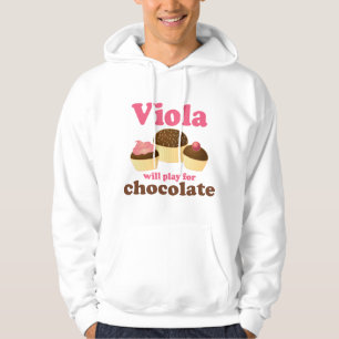 Cute Viola Will Play for Chocolate Hoodie