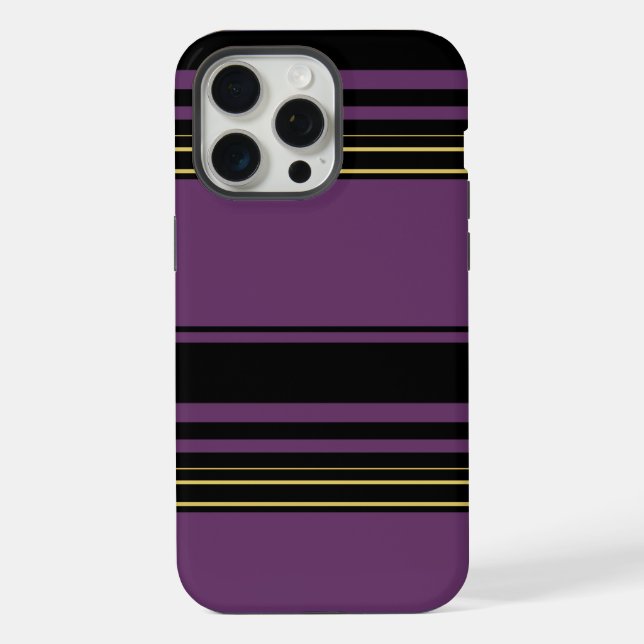 Cute violet stripes iPhone case (Back)
