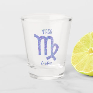 Cute Virgo Astrology Sign Personalised Shot Glass