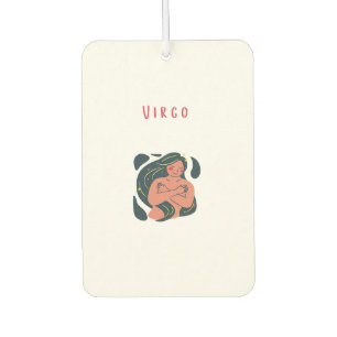 Cute Virgo, zodiac, star sign print Car Air Freshener