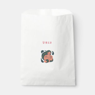 Cute Virgo, zodiac, star sign print Favour Bags