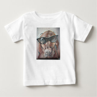 Cute Viszla Dog wearing sunglasses Baby T-Shirt