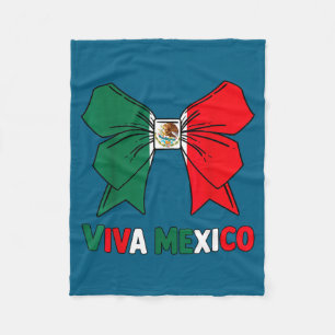 Cute viva mexico toddler girls mexican flag fleece blanket
