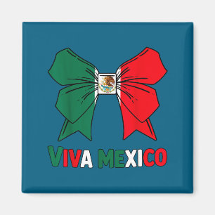 Cute viva mexico toddler girls mexican flag magnet