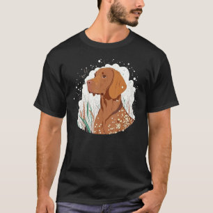 Cute Vizsla Dog on Vizsla Lover_3 T-Shirt
