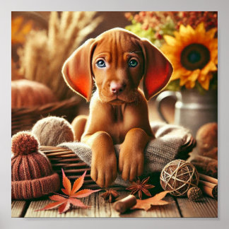 cute Vizsla puppy Poster