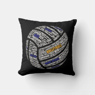 Cute Volleyball Design For Men Women Volleyball Pl Cushion