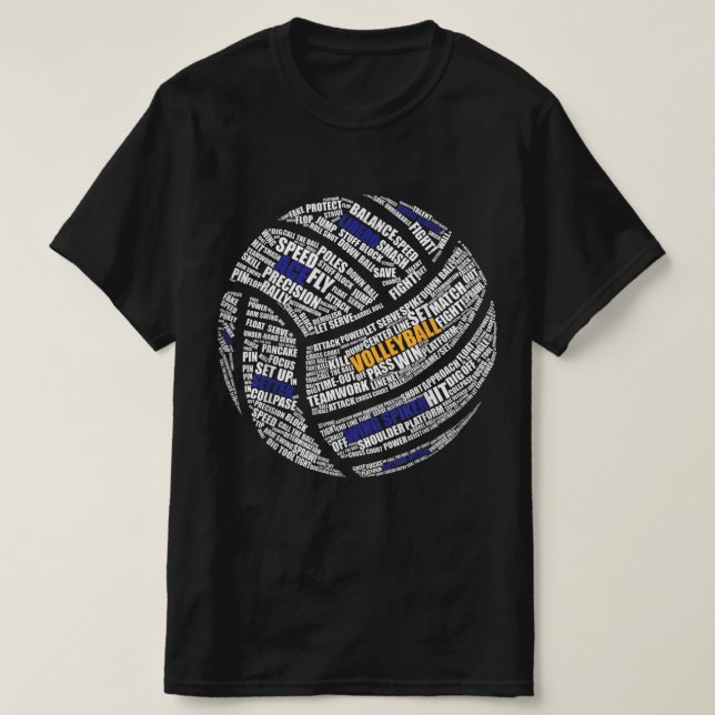 Cute Volleyball Design For Men Women Volleyball Pl T-Shirt (Design Front)