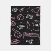 Cute Volleyball Doodle Drawing Custom Color