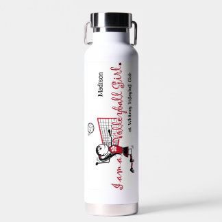 Cute Volleyball Girl Water Bottle