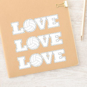 Cute Volleyball LOVE Fun Decorative Sports Player