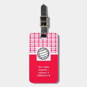 Cute Volleyball Luggage Tag