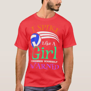 Cute Volleyball Spike Gift Print Volleyball Team P T-Shirt