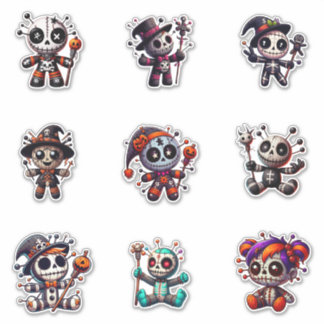 Cute Voodoo Doll Stickers