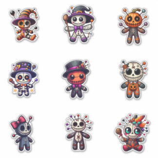 Cute Voodoo Doll Stickers