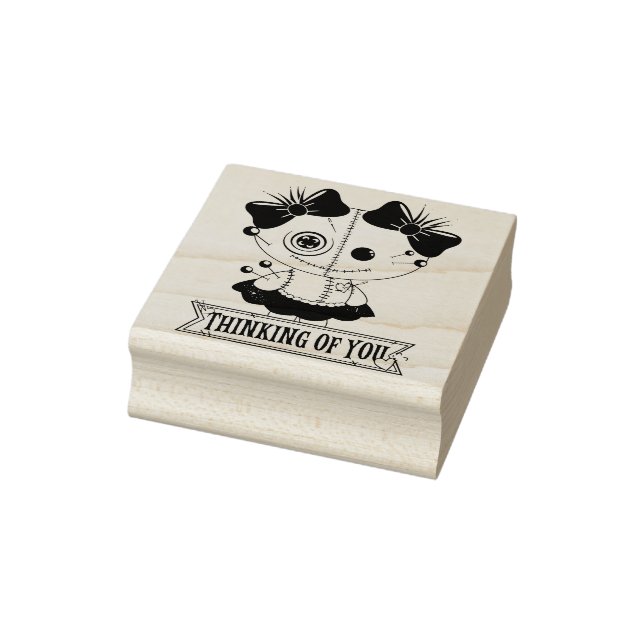 Cute Voodoo Rubber Stamp (Stamp)