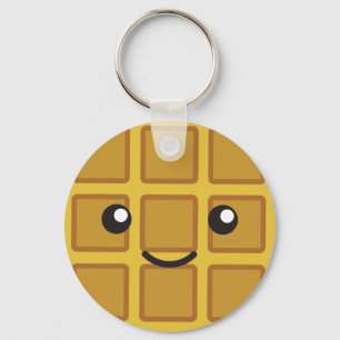 Cute Waffle Key Ring