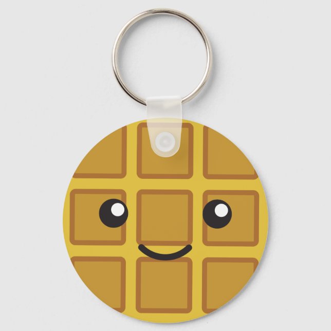 Cute Waffle Key Ring (Front)