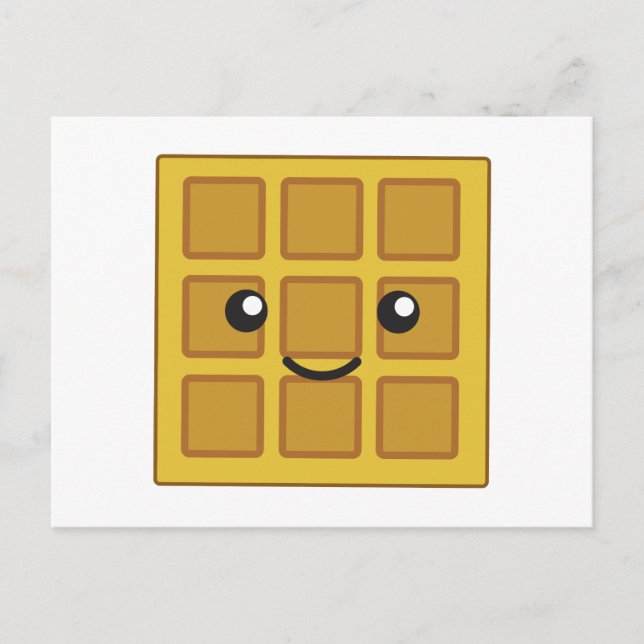 Cute Waffle Postcard (Front)