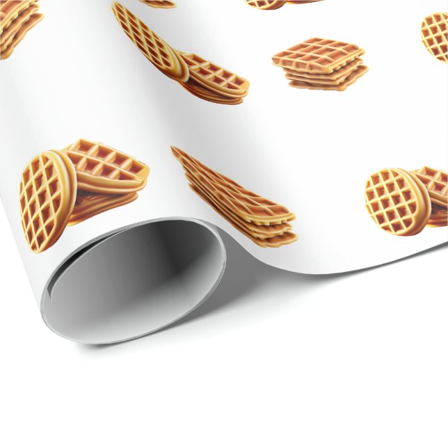 Cute Waffle Wrapping Paper (Roll Corner)