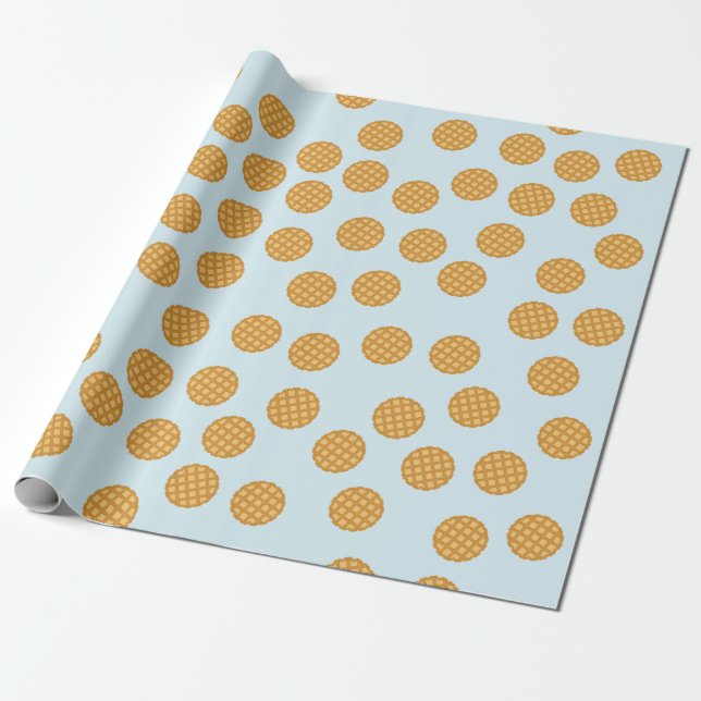 Cute Waffles Wrapping Paper (Unrolled)