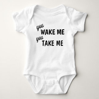Cute WAKE ME, TAKE ME Baby Jersey Bodysuit