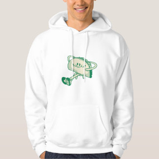 Cute Walking Green Taco Mascot Character Hoodie