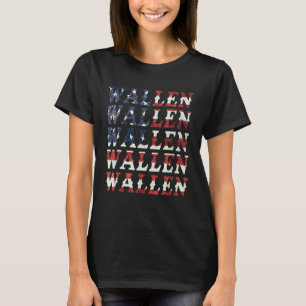 Cute Wallen American Flag Red White Blue Merch Ou T-Shirt