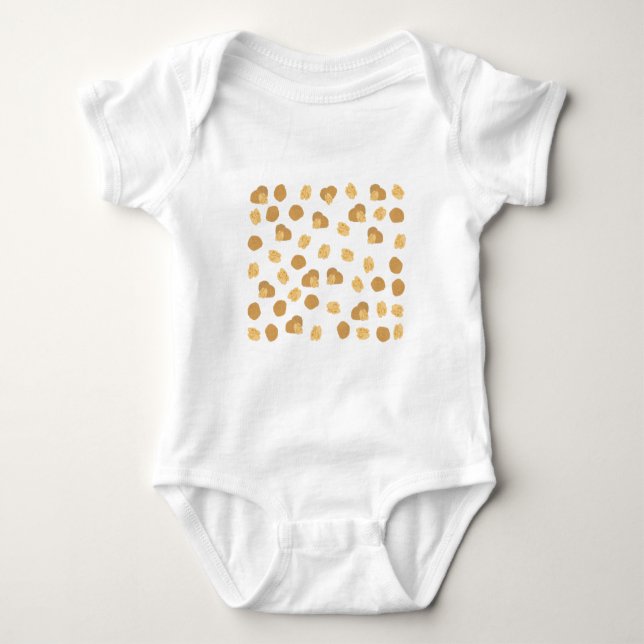 Cute Walnuts Nut Pattern Baby Bodysuit (Front)