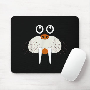 Cute Walrus Animal Costume Funny Halloween Mouse Mat