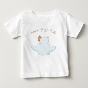 Cute Warm Bear Hugs Cute Polar Bear Kids Graphic T Baby T-Shirt