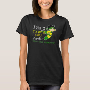 Cute Warrior Cp Hero Cerebral Palsy Awareness T-Shirt