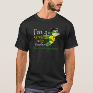 Cute Warrior Cp Hero Cerebral Palsy Awareness T-Shirt