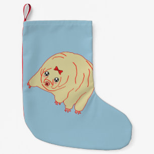 Cute Water Bear Tardigrade Anime Small Christmas Stocking