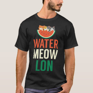 Cute Water Meow Leon Melon With Cats Melon Growers T-Shirt