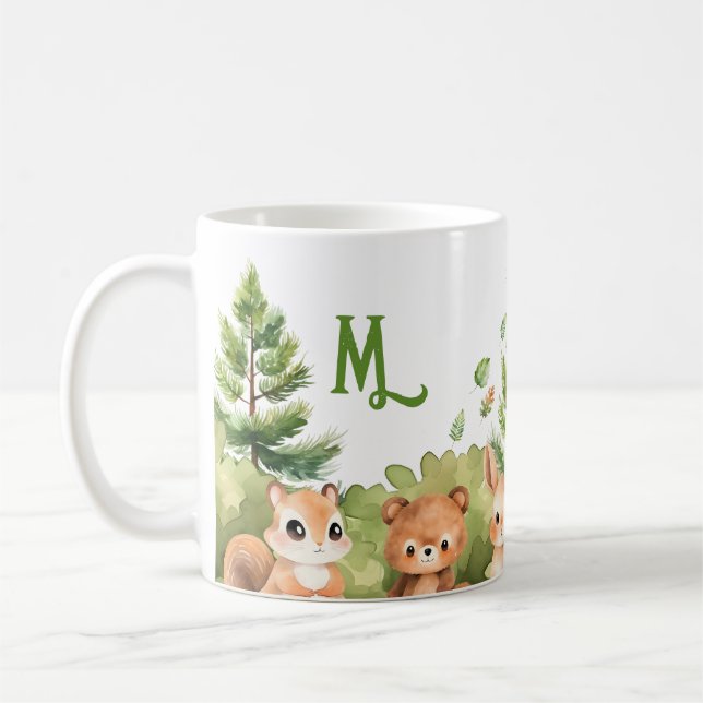 Cute Watercolor Animals   Coffee Mug (Left)