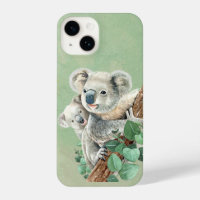 Cute Watercolor Australian Koala Bears Wildlife
