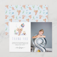 Cute Watercolor Axolotl Thank You Photo