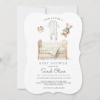 Cute Watercolor Baby Things Baby Shower