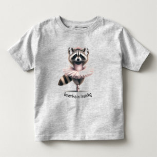 Cute Watercolor Ballerina in Training Toddler T-Shirt