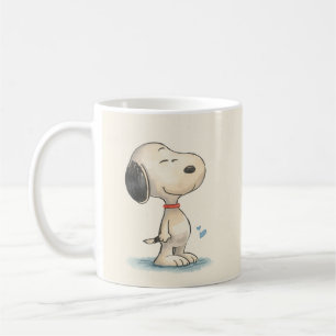Cute Watercolor Beagle Dog Illustration Coffee Mug