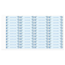 Cute Watercolor Blue Floral Back to School Kids