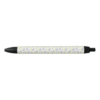 Cute Watercolor Blueberry Botanical Pattern Black Ink Pen