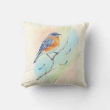 Cute Watercolor Bluebird