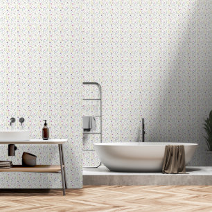 Cute Watercolor Boho Wildflowers peel and stick Wallpaper