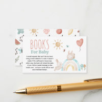Cute Watercolor Bunny Baby Shower Books for Baby