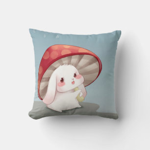 Cute Watercolor Bunny Cushion